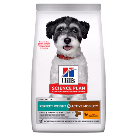 Hill's Canine Adult - Science Plan - Perfect Weight - Small Mini - voorkant verpakking