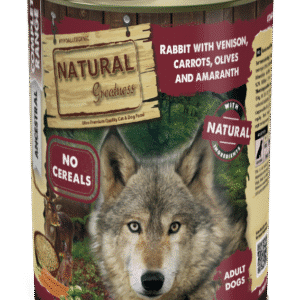 Natural Greatness - Dog - Wet - Complete - Rabbit With Venison, Carrots, Olive & Amar. - 12 X 400 Gr