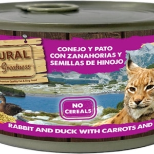 Natural Greatness Rabbit / Duck With Carrots And Chamomile 185gr