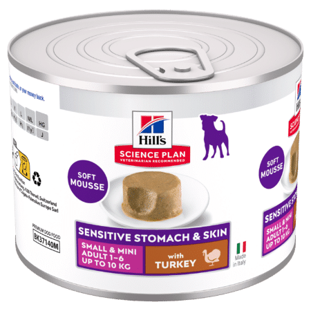 Hill's Canine Adult - Sp - Sensitive Stomach & Skin - Small & Mini - Turkey - 12 X 200 Gr