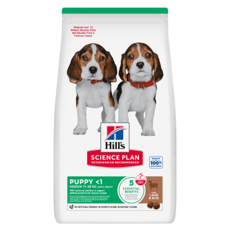 Hill’s Canine Puppy – Sp – Medium – Lamb & Rice – 12 Kg