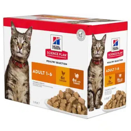 Hill's Feline Adult - Sp - Multipack Chicken & Turkey - 12 X 85 Gr