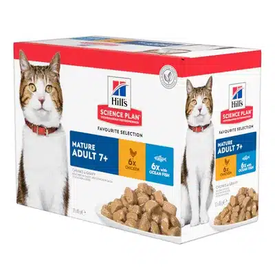 Hill's Feline Mature Adult - Sp - Multipack Chicken & Ocean Fish - 12 X 85 Gr