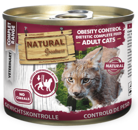 Natural Greatness - Vet - Cat - Wet - Obesity Control Diet 6 X 200 Gr