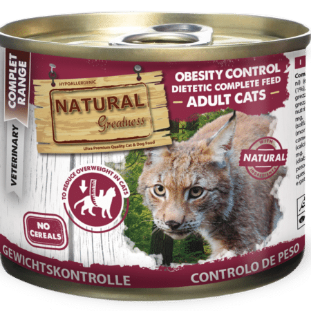 Natural Greatness - Vet - Cat - Wet - Obesity Control Diet 6 X 200 Gr